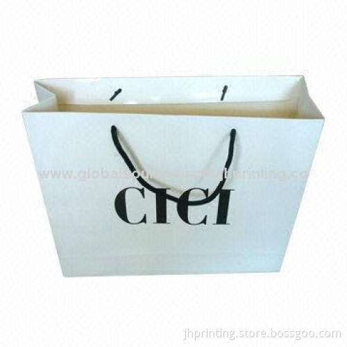 Glossy Carrier Bag, Made of 250gsm Art Paper, OEM Samples are Ready in 3 Days